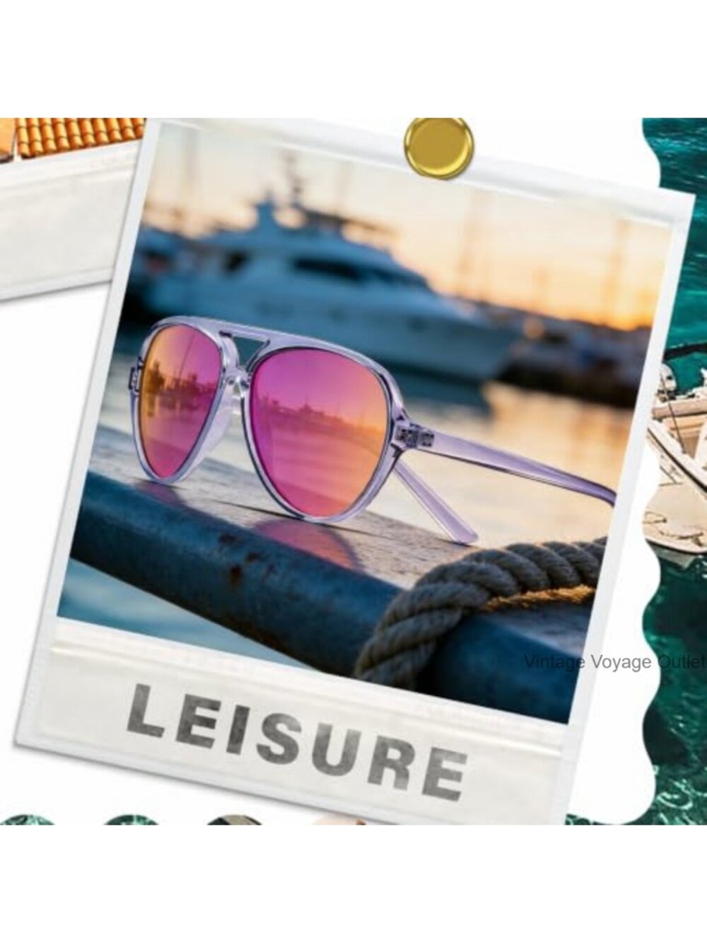 Polarized Aviator Sunglasses for Women Sporty Flexible Tangle-Free Frame - Picture 3 of 6
